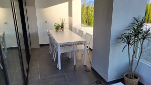 Terras met uitzicht op de bergen Appartement Mijas